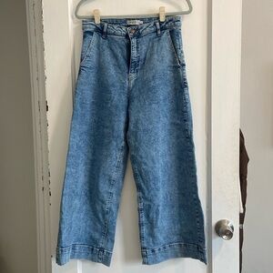 MSCH Copenhagen High Waisted Wide Leg Jeans. Size: Medium